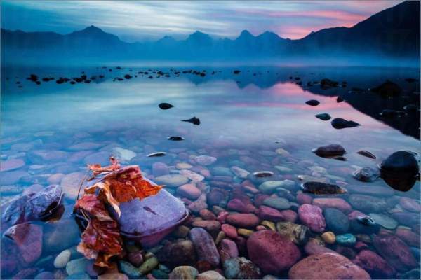 美國 蒙大拿州 麥當勞湖 Lake Mcdonald 七彩石湖