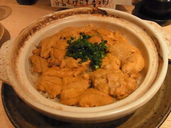 日本 關東 東京 六本木 高級料理 海鮮料理 海膽 海膽飯 三文魚子飯 海鮮 新鮮