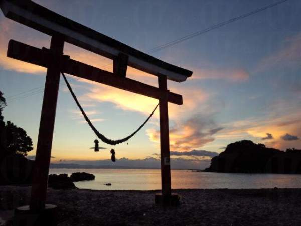 日本 九州 鹿兒島 神社 日落 夕陽 美景 風景